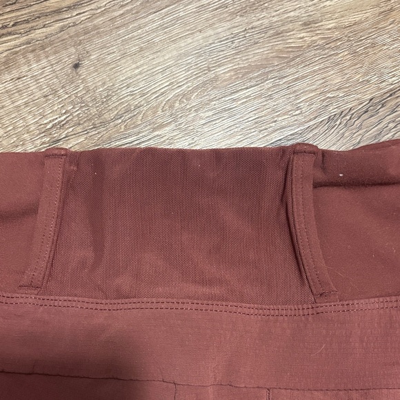 Athleta High Waist Rust Shorts - Picture 3 of 4